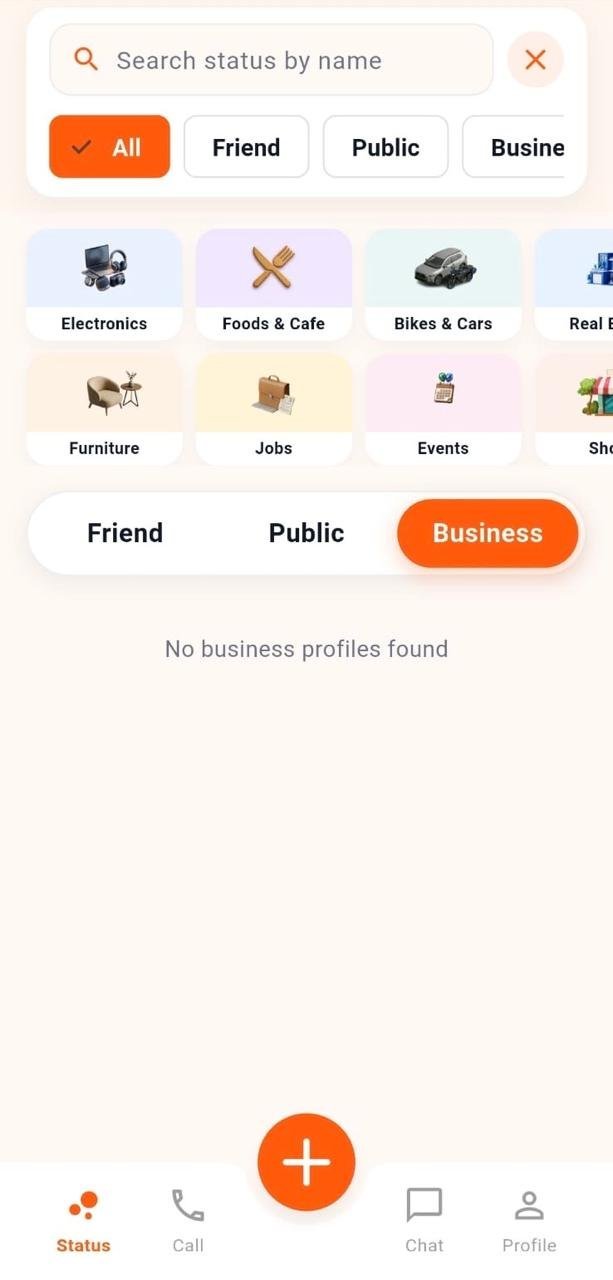 Call Status quick message and group status features